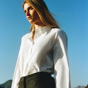 H&M COTTON-BLEND SHIRT